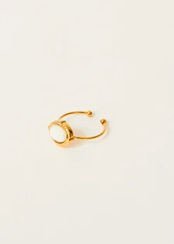 New MARIE SIXTINE BAGUE MEDAILLON GOLD