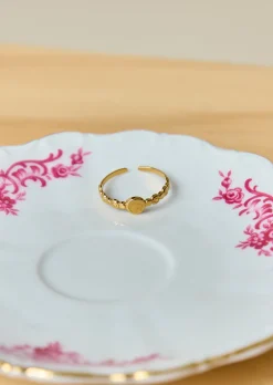 Online MARIE SIXTINE BAGUE PETIT MEDAILLON DORÉE