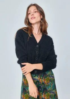 Clearance MARIE SIXTINE CARDIGAN GUSTAVIA CHARBON