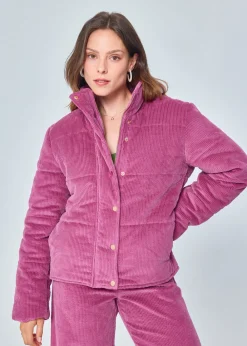 Clearance MARIE SIXTINE DOUDOUNE VELOURS COTELE JANIS TULIPE