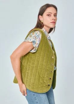 Fashion MARIE SIXTINE GILET DONIA FOUGERE