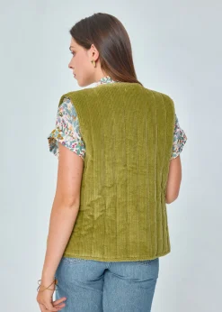 Fashion MARIE SIXTINE GILET DONIA FOUGERE