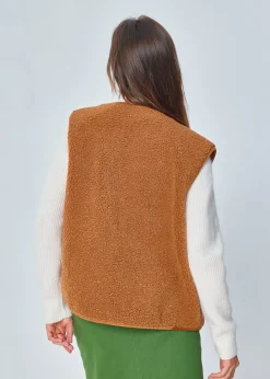Best Sale MARIE SIXTINE GILET GEOFFROY PECAN
