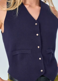 Outlet MARIE SIXTINE GILET WALLEN SAILOR