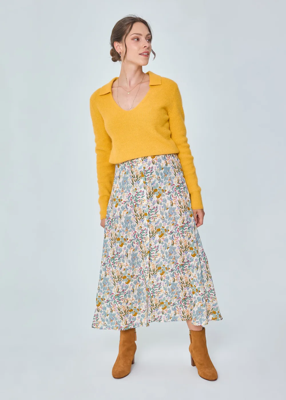 Clearance MARIE SIXTINE JUPE LONGUE SALMA BOSQUET