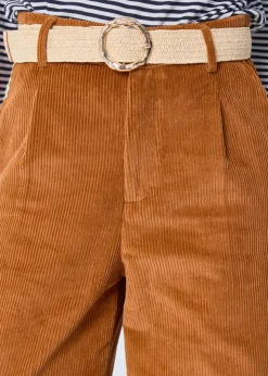 Sale MARIE SIXTINE PANTALON VELOURS COTELE BETHANY PECAN