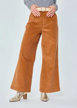 Sale MARIE SIXTINE PANTALON VELOURS COTELE BETHANY PECAN