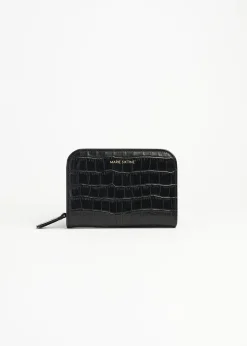 Cheap MARIE SIXTINE PORTEFEUILLE CALI CROCO_CHARBON