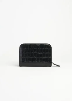 Cheap MARIE SIXTINE PORTEFEUILLE CALI CROCO_CHARBON