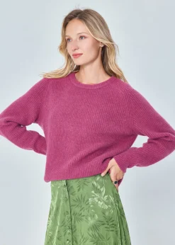 New MARIE SIXTINE PULL EXTRA DOUX MOHAIR ELORA TULIPE