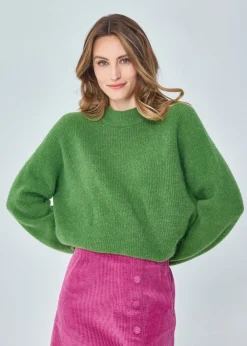 New MARIE SIXTINE PULL EXTRA DOUX MOHAIR PUMPKIN NENUPHAR