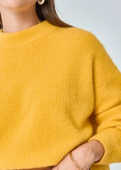 New MARIE SIXTINE PULL EXTRA DOUX MOHAIR PUMPKIN PISSENLIT
