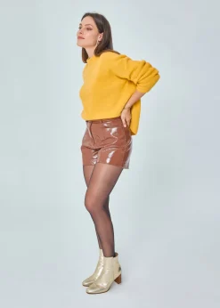New MARIE SIXTINE PULL EXTRA DOUX MOHAIR PUMPKIN PISSENLIT