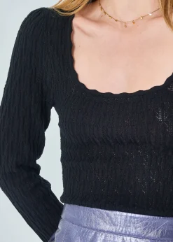 Cheap MARIE SIXTINE PULL MERINOS ADELOU CHARBON