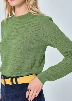 Cheap MARIE SIXTINE PULL MERINOS AJOURE DANAE NENUPHAR