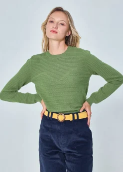 Cheap MARIE SIXTINE PULL MERINOS AJOURE DANAE NENUPHAR