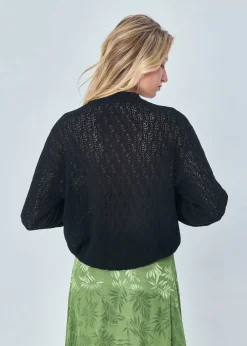 Cheap MARIE SIXTINE PULL MERINOS AJOURE RANDY CHARBON