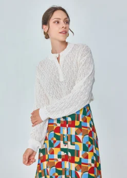Hot MARIE SIXTINE PULL MERINOS AJOURE RANDY JASMINE