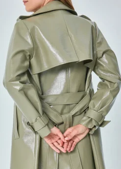 Store MARIE SIXTINE TRENCH VINYLE REMIETTE MINERAL