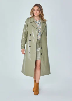 Store MARIE SIXTINE TRENCH VINYLE REMIETTE MINERAL