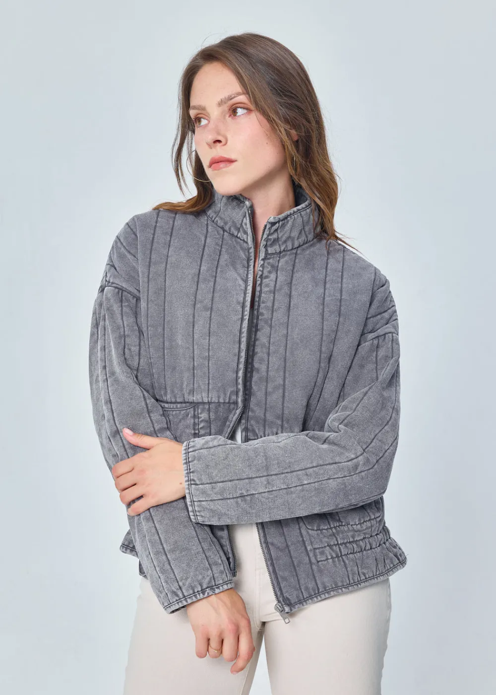 Clearance MARIE SIXTINE VESTE DEMETER DENIMGREY